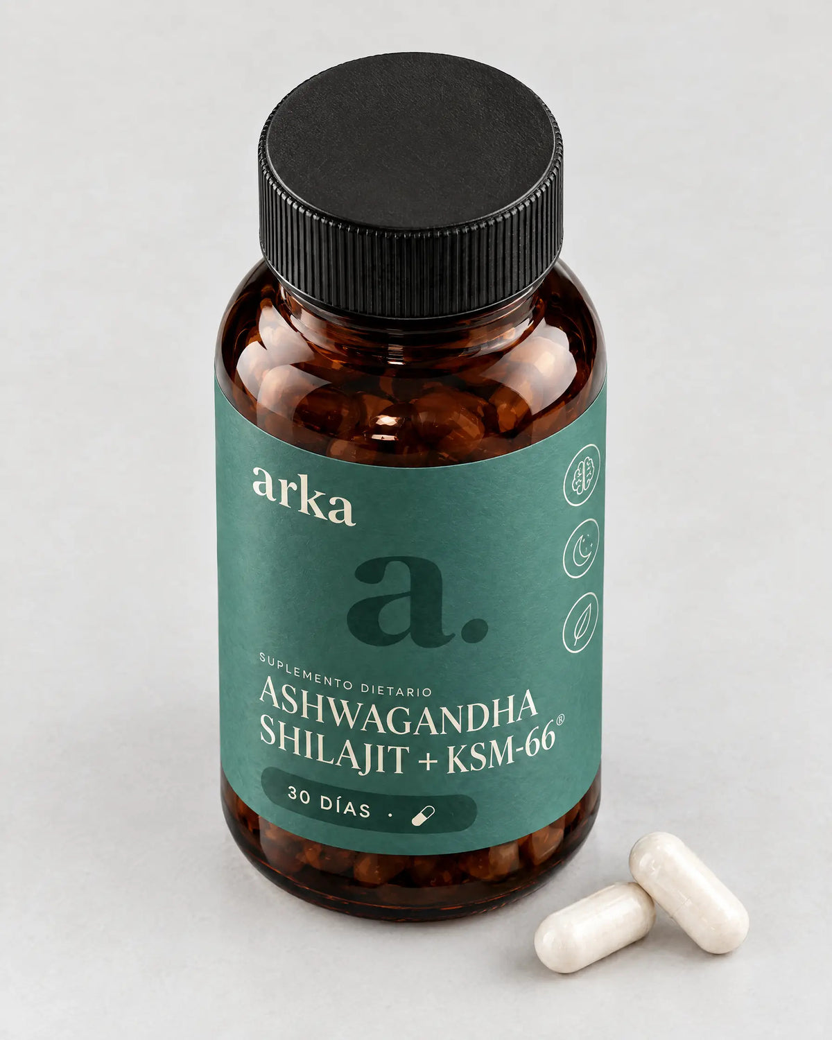 Frasco de arka visto desde arriba