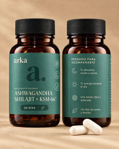Dos frascos de arka: frente y beneficios